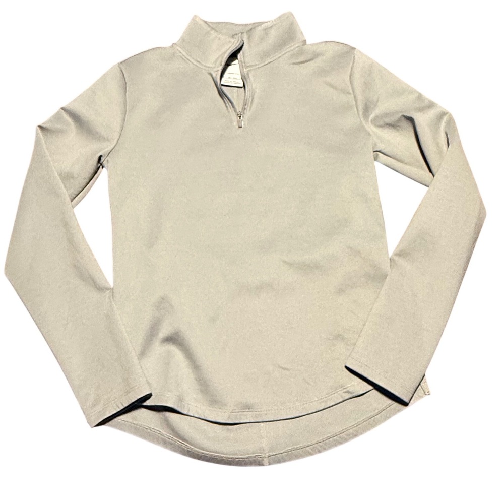 Nike Pullover Women XS Grey EUC Therma-FIT Quarter-Zip Athletic Top Training‎
